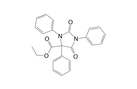 2,5-dioxo-1,3,4-triphenyl-4-imidazolidinecarboxylic acid, ethyl ester