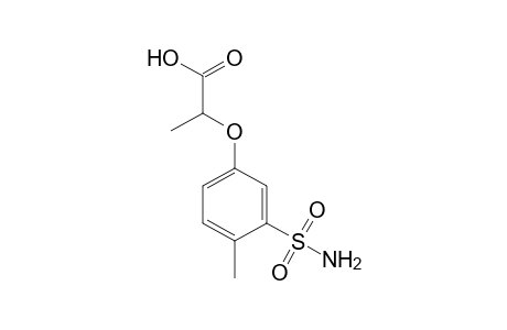 2-[(3-sulfamoyl-p-tolyl)oxy]propionic acid