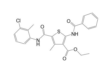 3-Thiophenecarboxylic acid, 2-(benzoylamino)-5-[[(3-chloro-2-methylphenyl)amino]carbonyl]-4-methyl-, ethyl ester