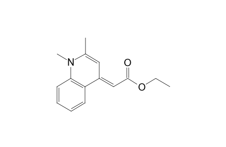 (2E)-2-(1,2-dimethyl-4-quinolinylidene)acetic acid ethyl ester