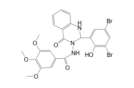 N-(2-(3,5-dibromo-2-hydroxyphenyl)-4-oxo-1,4-dihydro-3(2H)-quinazolinyl)-3,4,5-trimethoxybenzamide