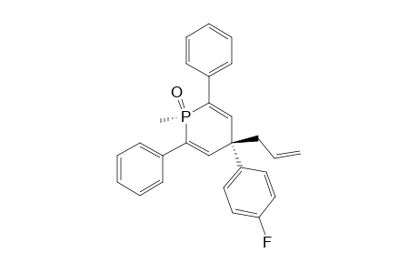 Phosphorin, 4-(4-fluorophenyl)-1,4-dihydro-1-methyl-2,6-diphenyl-4-(2-propenyl)-, 1-oxide, trans-