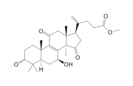 METHYL-20(21)-DEHYDROLUCIDENATE-A;METHYL-7-BETA-HYDROXY-3,11,15-TRIOXO-25,26,27-TRISNORLANOSTA-8,20(21)-DIEN-24-OATE