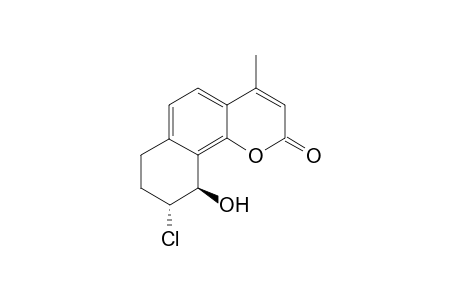 (9R,10R)-9-Chloro-10-hydroxy-4-methyl-7,8,9,10-tetrahydro-benzo[h]chromen-2-one