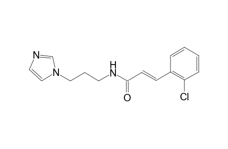 (2E)-3-(2-chlorophenyl)-N-[3-(1H-imidazol-1-yl)propyl]-2-propenamide