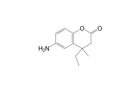 6-Amino-4-ethyl-4-methylchroman-2-one