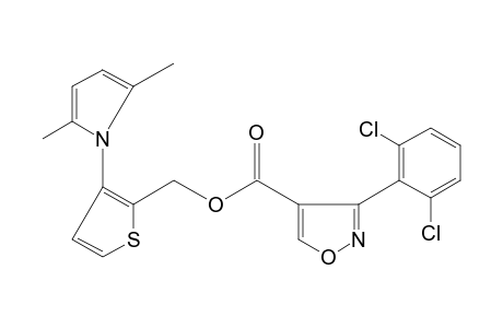 3-(2,6-dichlorophenyl)-5-methyl-4-isoxazolecarboxylic acid, 3-(2,5-dimethylpyrrol-1-yl)-2-thenyl ester