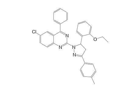 6-chloro-2-[5-(2-ethoxyphenyl)-3-(4-methylphenyl)-4,5-dihydro-1H-pyrazol-1-yl]-4-phenylquinazoline