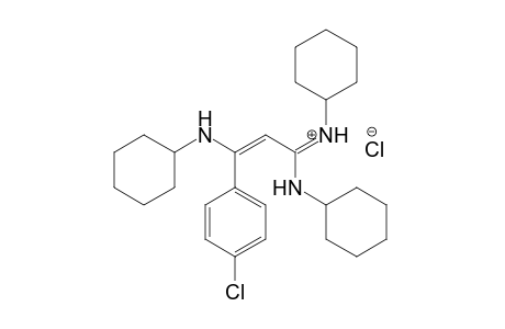 N-[1,3-Bis(cyclohexylamino)-3-(4-chlorophenyl)prop-2-enylidene]cyclohexanaminium chloride