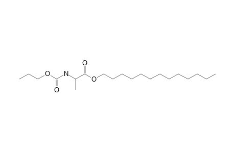 L-Alanine, N-propoxycarbonyl-, tridecyl ester