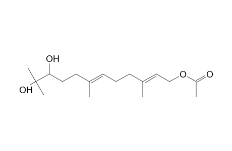 (2E,6E)-10,11-Dihydroxy-3,7,11-trimethyl-2,6-dodecadienyl acetate