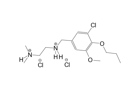 N~1~-(3-chloro-5-methoxy-4-propoxybenzyl)-N~2~,N~2~-dimethyl-1,2-ethanediaminium dichloride