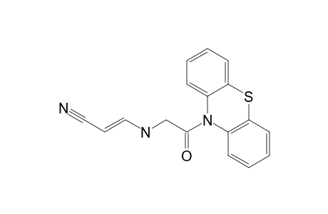 10-.alpha.-[N-(2'-cyanoethenyl)amino]acetyl-10H-phenothiazine