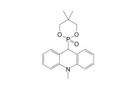9-(5',5'-Dimethyl-2'-oxo-2'-.lambda.5-[1',3',2']dioxaphosphoran-2'-yl)-10-methylacridane
