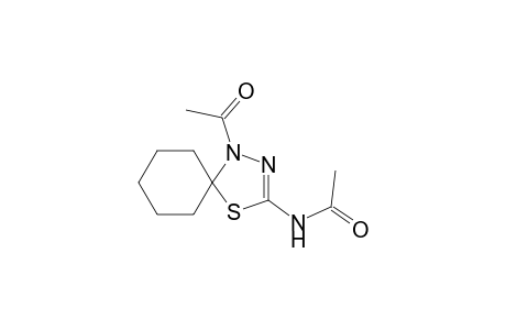 N-(1-acetyl-4-thia-1,2-diazaspiro[4.5]dec-2-en-3-yl)acetamide