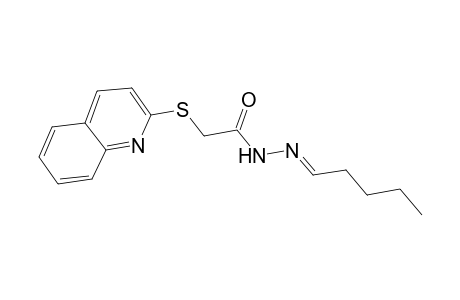 N-[(E)-pentylideneamino]-2-(2-quinolinylthio)acetamide