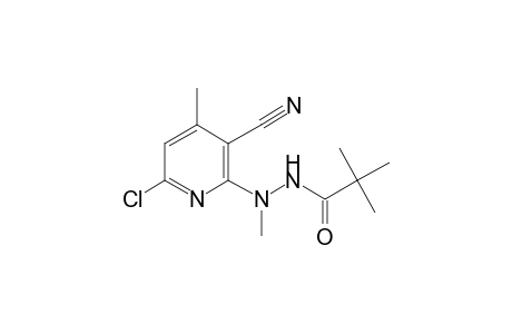 N'-(6-chloro-3-cyano-4-methylpyridin-2-yl)-N',2,2-trimethylpropanehydrazide