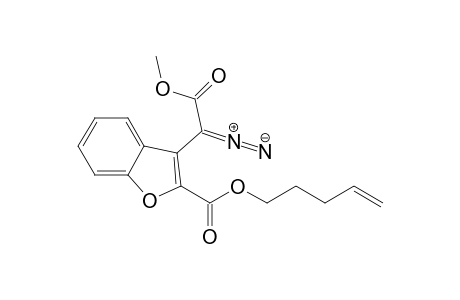 (Z)-2-diazonio-1-methoxy-2-(2-pent-4-enoxycarbonyl-1-benzofuran-3-yl)ethenolate