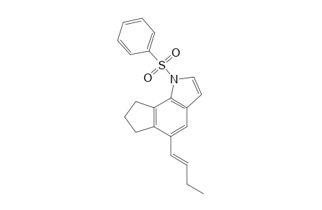 1-(benzenesulfonyl)-5-[(E)-but-1-enyl]-7,8-dihydro-6H-cyclopenta[g]indole