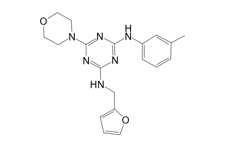 N-furan-2-ylmethyl-6-morpholin-4-yl-N'-m-tolyl-[1,3,5]triazine-2,4-diamine