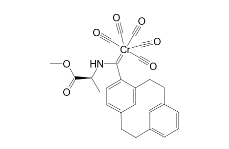 Pentacarbonyl{ 4-[2.2]metacyclophanyl-[E-(S)-1'-carbomethoxyethylylamino)carbene} chromium (0)