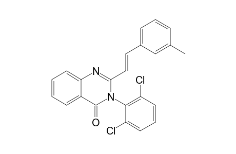 3-(2,6-dichlorophenyl)-2-[(E)-2-(3-methylphenyl)ethenyl]-4(3H)-quinazolinone