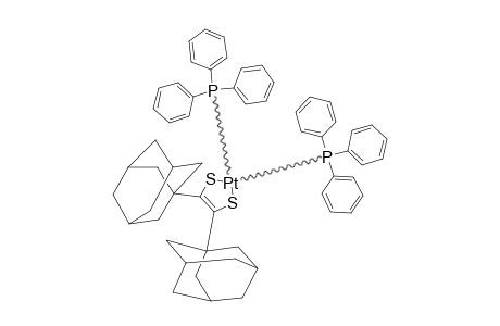 1,2-DI-(1-ADAMANTYL)-1,2-ETHENEDITHIOLATO-BIS-(TRIPHENYLPHOSPHINE)-PLATINUM