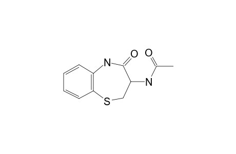 5,1-Benzothiazepine-2-one, 3-acetylamino-