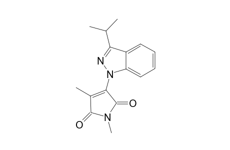 3-(3-Isopropyl-1H-indazol-1-yl)-1,4-dimethyl-1H-pyrrole- 2,5-dione