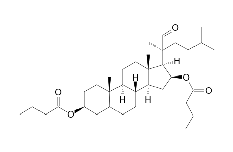 (20S)-3-BETA,16-BETA-DIBUTYRYLOXY-22-NORCHOLESTANE-20-CARBOXALDEHYDE