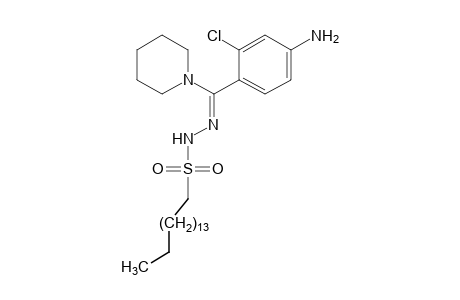 1-hexadecanesulfonic acid, (4-amino-2-chloro-alpha-piperidinobenzylidene)hydrazide