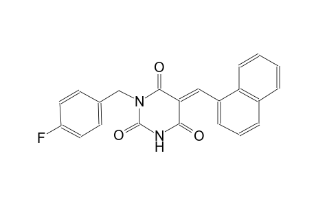 (5E)-1-(4-fluorobenzyl)-5-(1-naphthylmethylene)-2,4,6(1H,3H,5H)-pyrimidinetrione