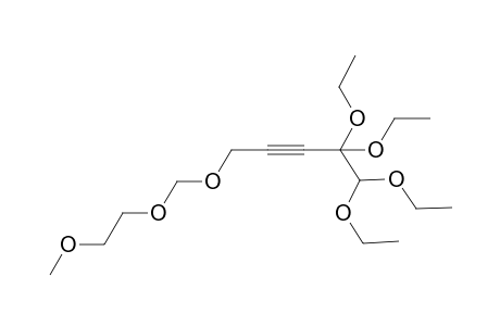 4,4,5,5-Tetraethoxy-1-[(2-methoxyethoxy)methoxy]pent-2-yne