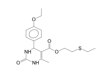 2-ethylthioethyl 2-oxo-4-(4-ethoxyphenyl)-6-methyl-1,2,3,4-tetrahydropyrimidine-5-carboxylate