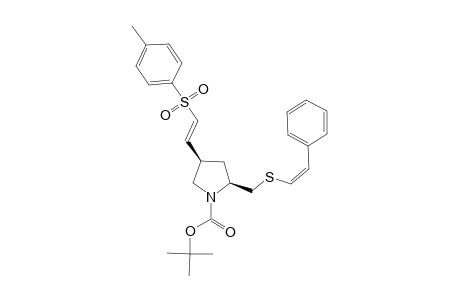 (Z)-TERT.-BUTYL-(2S,4R)-4-[(E)-2-(METHYLPHENYLSULFONYL)-1-ETHENYL]-2-[(Z)-(2-PHENYL-1-ETHENYL)-SULFANYLMETHYL]-PYRROLIDINE-1-CARBOXYLATE;MINOR-I