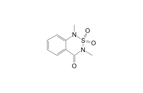 1H-2,1,3-Benzothiadiazin-4(3H)-one, 1,3-dimethyl-, 2,2-dioxide