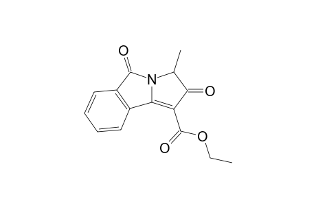 (+-)-Ethyl 3-methyl-2,5-dioxo-2,3-dihydro-5H-pyrrolo[1,2-a]isoindole-1-carboxylate