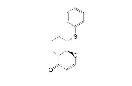 (2R*,2'S*,3S*)-3,5-DIMETHYL-2-[1-(PHENYLTHIO)-PROPYL]-2,3-DIHYDRO-4H-PYRAN-4-ONE