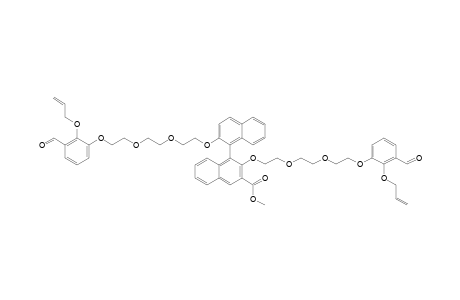 2,2'-BIS-[2-[2-[2-[3-FORMYL-2-(2-PROPENYLOXY)-PHENOXY]-ETHOXY]-ETHOXY]-ETHOXY]-[1,1'-BINAPHTHALENE]-3-CARBOXYLIC-ACID-METHYLESTER