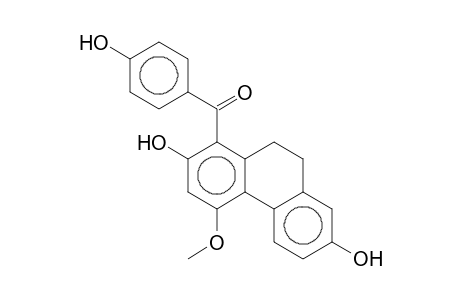 2,7-DIHYDROXY-1-(PARA-HYDROXYBENZOYL)-4-METHOXY-9,10-DIHYDROPHENANTHRENE