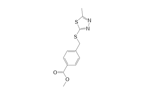 Benzoic acid, 4-[[(5-methyl-1,3,4-thiadiazol-2-yl)thio]methyl]-, methyl ester