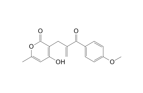 3-[2-(4-Methoxybenzoyl)allyl]-4-hydroxy-6-methylpyran-2-one