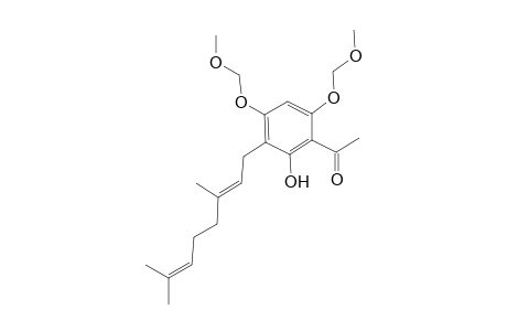 4,6-Dimethoxymethoxy-2-hydroxy-3-(1'-geranyl)-4-geranylacetophenone