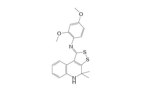 N-[(1Z)-4,4-dimethyl-4,5-dihydro-1H-[1,2]dithiolo[3,4-c]quinolin-1-ylidene]-2,4-dimethoxyaniline