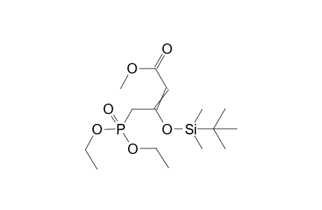Methyl 3-{[(1,1-dimethylethyl)dimethylsilyl]oxy}-4-(diethoxyphosphinyl)-2-butenoate