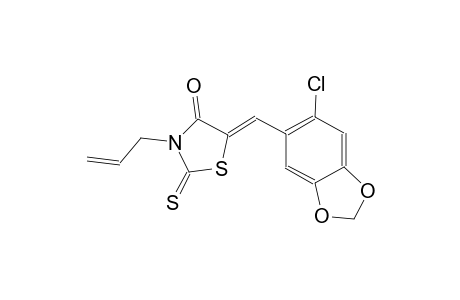 (5Z)-3-allyl-5-[(6-chloro-1,3-benzodioxol-5-yl)methylene]-2-thioxo-1,3-thiazolidin-4-one