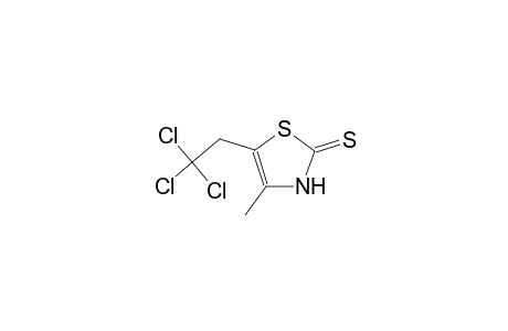 4-METHYL-5-(2,2,2-TRICHLOROETHYL)-THIAZOLE-2-(3-H)-THIONE