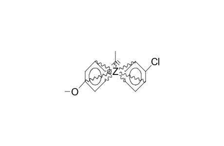 1-(3-Chloro-phenyl)-1-(4-methoxy-phenyl)-1-ethyl cation