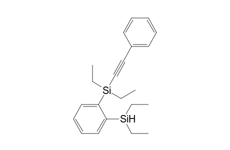 1-Diethyl(2-phenylethynyl)silyl-2-diethylsilylbenzene