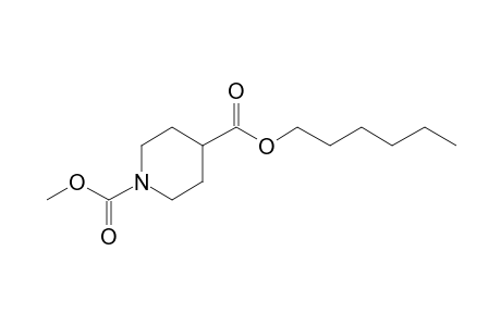 Isonipecotic acid, N-methoxycarbonyl-, hexyl ester